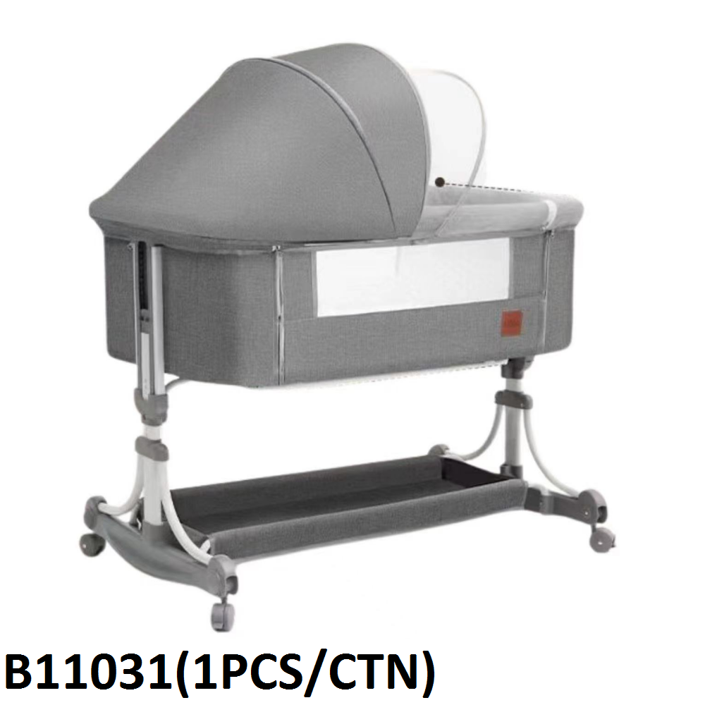 Grey Rocking Cradle with Storage - B11031