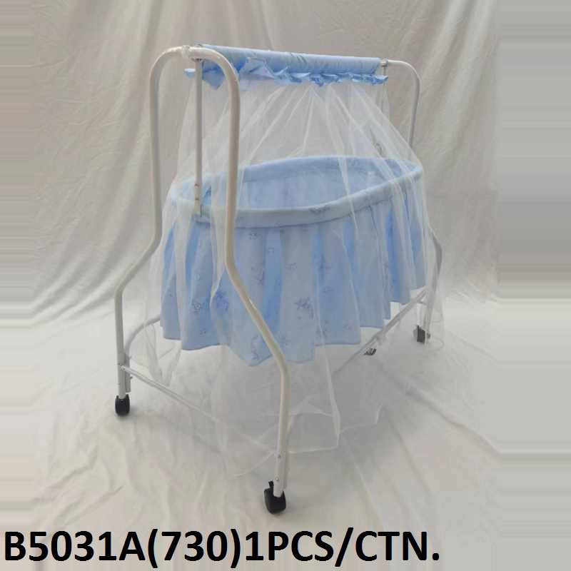 Blue Bassinet with Canopy - Portable, Safe & Elegant - B5013A