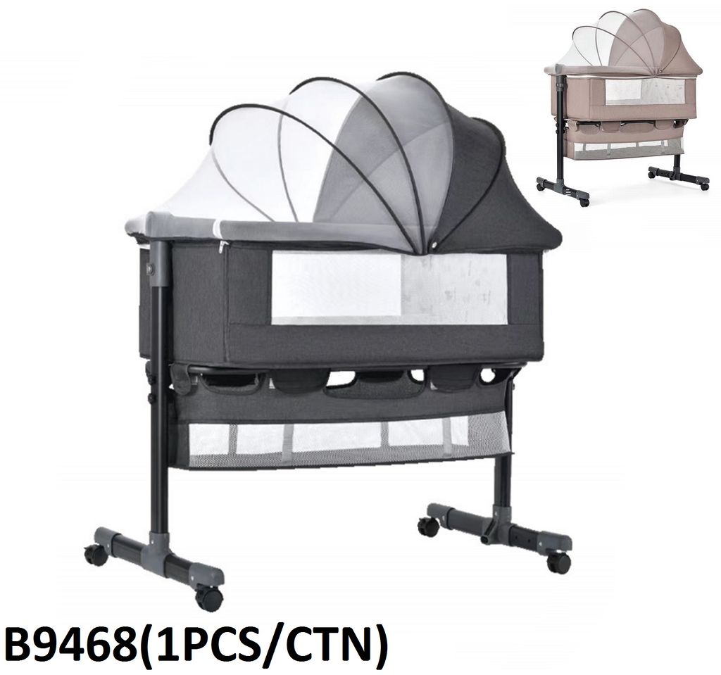 Baby Cradle with Canopy & Storage - B9468